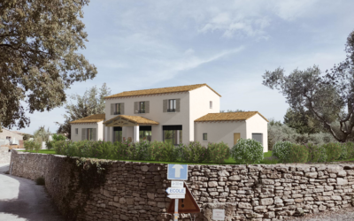 Nouveau projet à La Roque sur Pernes dans le Vaucluse villa type mas provençal 4 chambres